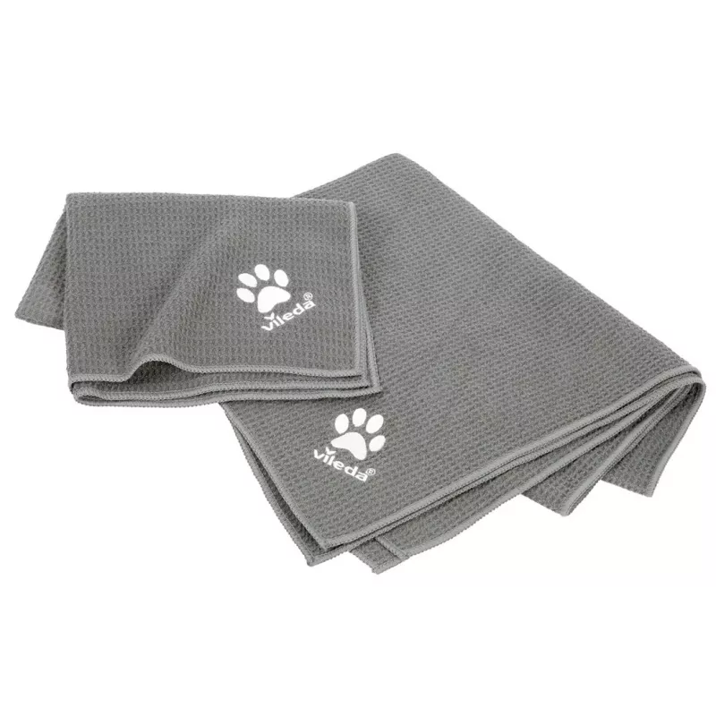 Pyyhe VILEDA Pet Wipes 172650 450x700 mm, polyesteri, konepestävä, harmaa