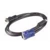 APC KVM USB-kaapeli - 6 ft (1,8 m), 1,83 m, USB, USB, VGA, musta, USB-A