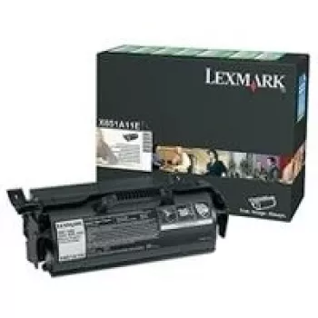 Lexmark värikasetti X651A11E - musta - kapasiteetti: 7 000 sivua (X651A11E)