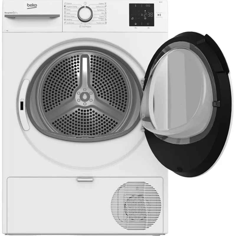 BEKO pyykkiteline BM3T372E0W, 7 kg, energialuokka E, syvyys 54,5 cm