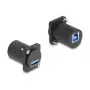 DeLOCK D-tyypin moduuli USB 5 Gbps Type-A-liitäntä Type-B-liitäntään musta