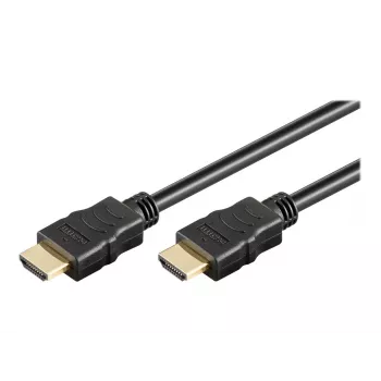 Wentronic goobay Series 2.0 - Highspeed - HDMI-kaapeli Ethernetillä - HDMI uros HDMI uros - 15 m - kaksoiseristys - musta - 4K Ultra HD s