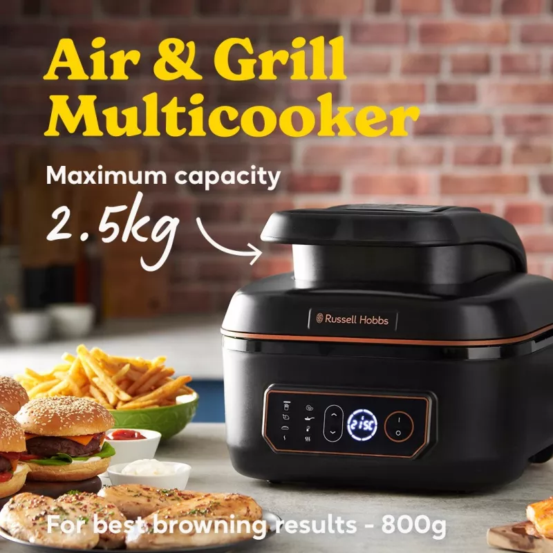 Russell Hobbs SatisFry Air & Grill monikypsennin 5.5 L 1745 W musta