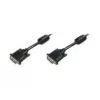 DIGITUS - DVI-kaapeli - Dual Link - DVI-D (M) - DVI-D (M) - 5,0 m - valettu, peukaloruuvit - musta (AK-320101-050-S)