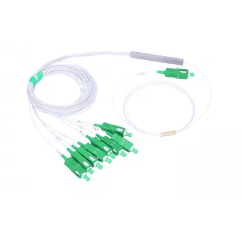 Kaapelisplitteri Extralink Splitter 1:8 PLC SC/APC 900µm 1,5m vihreä valkoinen
