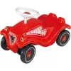 Liukumäki-auto Simba-Dickie BIG Bobby Car Classic punainen Whisper Wheels -pyörillä ja kengänhoitoaineella