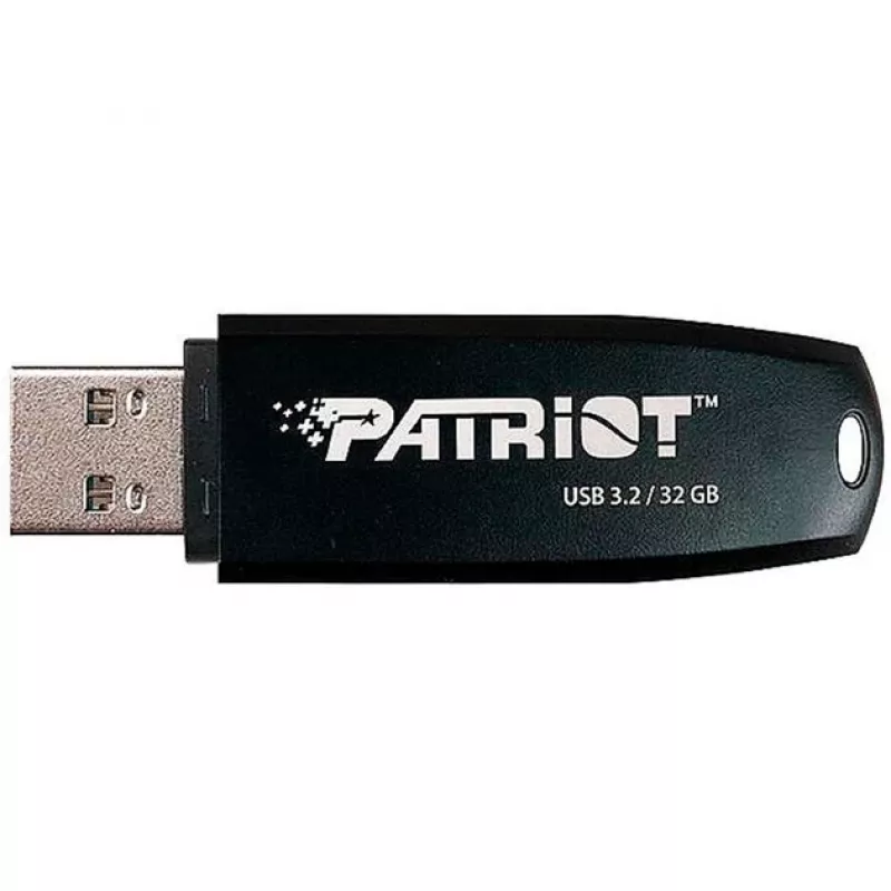 USB-muistitikku PATRIOT 32 GB USB Type-A 3.2 Gen 1 musta, 80 MB/s, avaimenperä