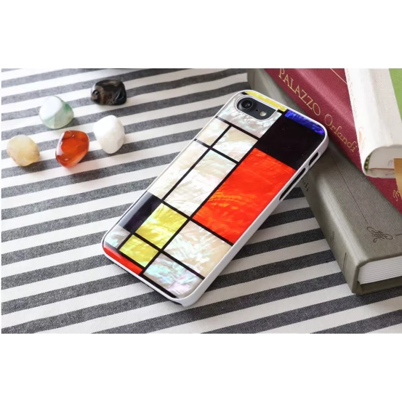 iKins suojakotelo Apple iPhone 8 / 7 Mondrian White