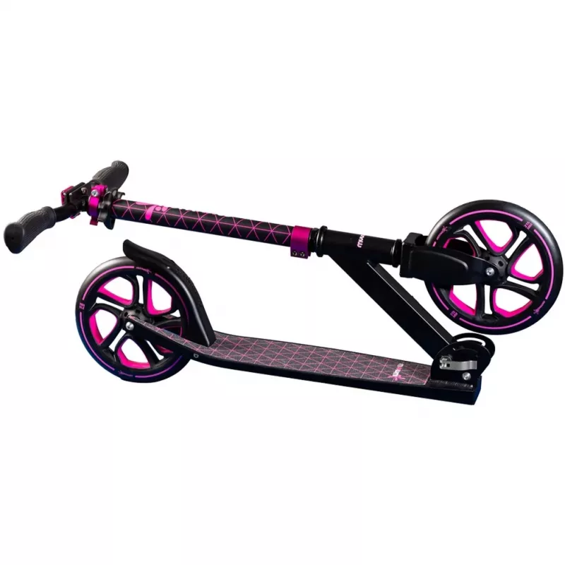 Alumiininen potkulauta Pro 215 mm (musta/pinkki)