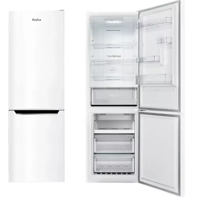 Jää-pakastinyhdistelmä AMICA FK3506.2FW(E) 350 L, energiatehokkuusluokka E