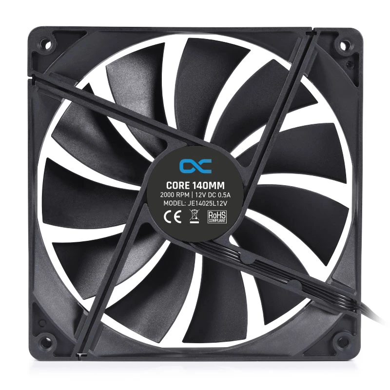 Tuuletin Alphacool 24853 14 cm musta 2000 RPM hydraulinen