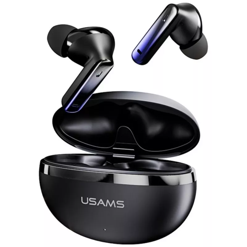 Bluetooth-kuulokkeet Usams TWS E02 ANC+ENC musta