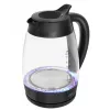 Lafe Essential XL CEG016 lasinen sähkökäyttöinen vedenkeitin, 2 l, 2200 W, musta