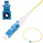 Extralink LC/UPC pigtail, singlemode G.652D, 900 µm PVC, 1 m, FTTH, keltainen