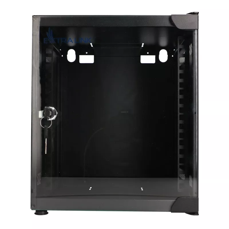 EXTRALINK LITE 6U 10 280X310 seinäasennettava räkkikaappi musta