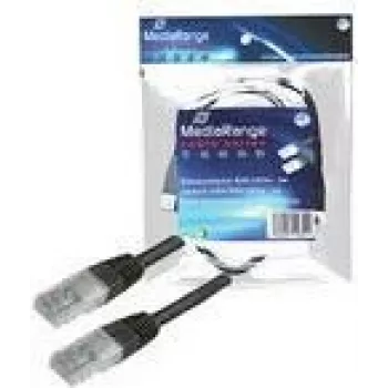 Patchkaapeli MediaRange RJ45 U/UTP C5e 3,0 m (UTP) musta (MRCS116)