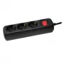 Jatkopistorasia LogiLink LPS206B 1,4 m 3 AC-pistorasiaa musta