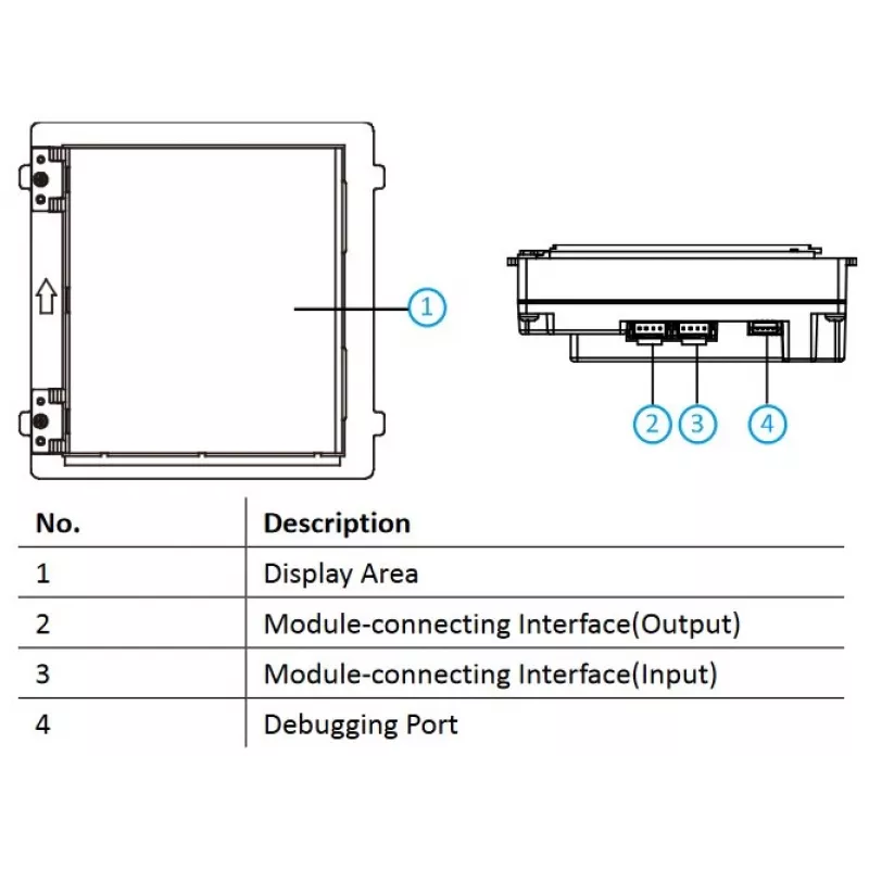 Näyttö Hikvision DS-KD-INFO