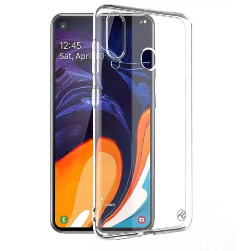 Silikoninen suojakotelo Tellur Samsung Galaxy A60, läpinäkyvä