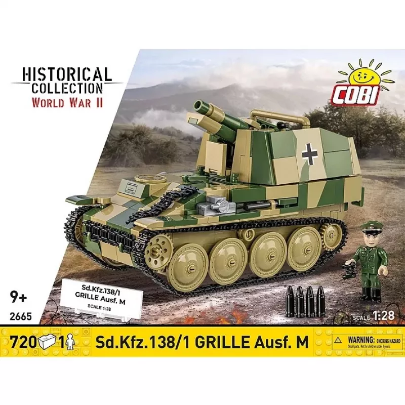 Rakennusmallisarja Cobi SD.KFZ.138/1 Grille, 720 osaa, näyttelymalli