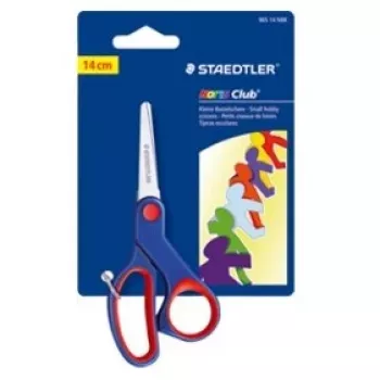 Staedtler Noris Club 965 -sakset yksiteräinen, ruostumattomat terät 14 cm, sininen/punainen