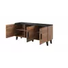 Cama sideboard LOTTA 150 3D wotan oak + mat musta