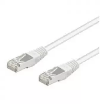 Wentronic Goobay CAT 5e -verkkokaapeli, SF/UTP, valkoinen, 0,25 m – CCA kuparisekoitus (95213)