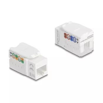 Delock 90720 Keystone-moduuli RJ45 - LSA Cat.6A UTP, 90 astetta, työkaluton
