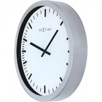 NeXtime kello 3031 Magic - Stripe, 25x35,2 cm, seinäkello, valkoinen