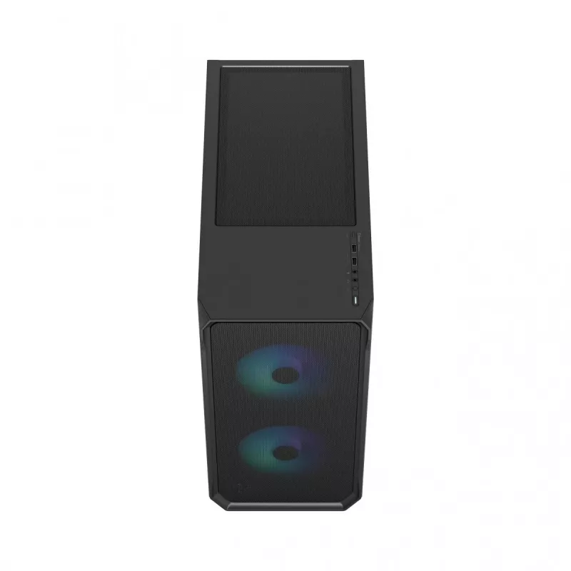 Fractal Design Focus 2 RGB Tempered Glass Mid Tower ATX -tietokonekotelo - musta