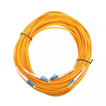 Kuitupatchkaapeli Extralink EX.2862 LC–LC 0,5 m G.652D FTTH keltainen täysduplex