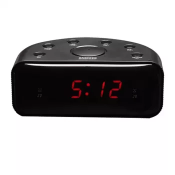 Denver CR-430 analoginen ja digitaalinen FM-radio LED-näytöllä, musta