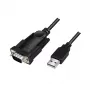 LogiLink AU0048A sarjakaapeli musta 1,5 m USB A DB-9