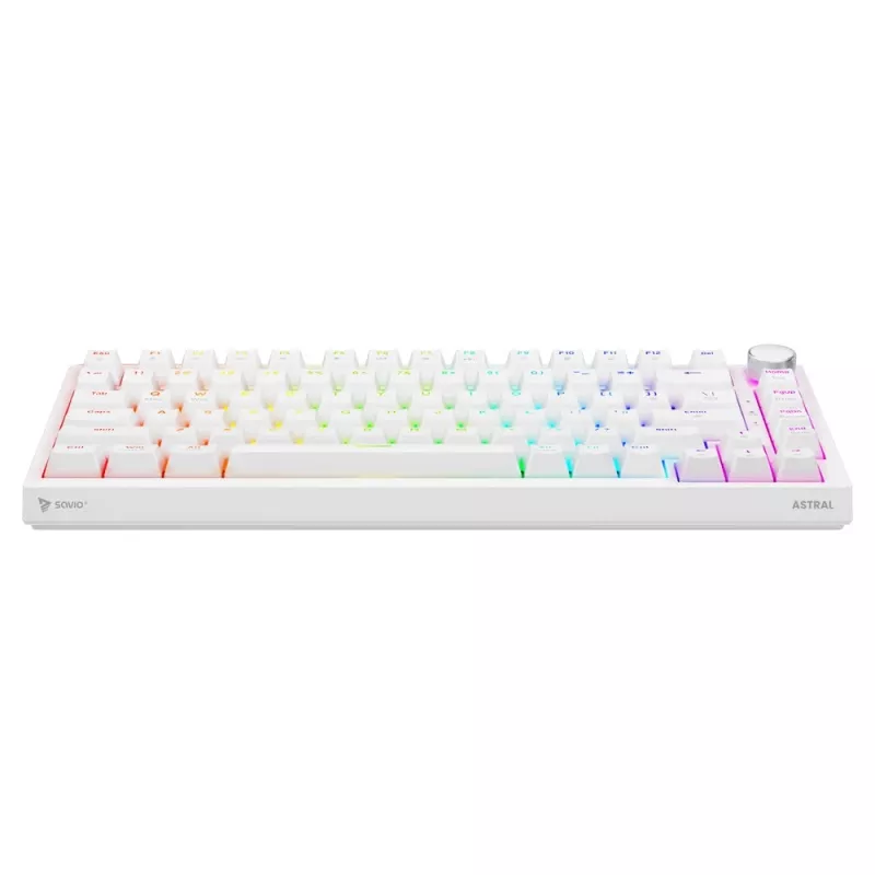 Savio ASTRAL WHITE JADE näppäimistö pelikäyttöön USB QWERTY US International