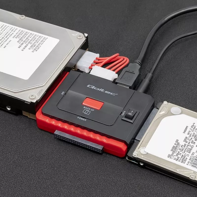 USB 3.0 - IDE SATA III -sovitin QOLTEC 50645