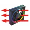 Kotelotuuletin MODECOM VOLCANO LOOP 120 ARGB, 120 mm, PWM, 400–1400 kierr./min, musta