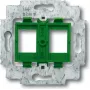 BUSCH JAEGER 1753-0-8048 - 2 x RJ-45 - vihreä - metalli - muovi