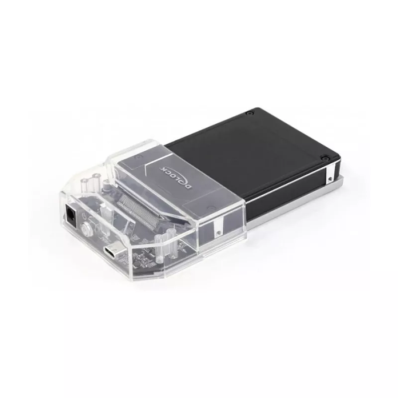 DeLOCK USB Type-C -telakointiasema 1 x U.2 SSD musta
