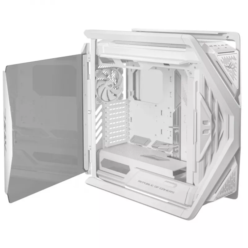 ASUS ROG GR701 Hyperion White, PC, valkoinen, ATX, EATX, micro ATX, Mini-ITX, alumiini, Multi, Front