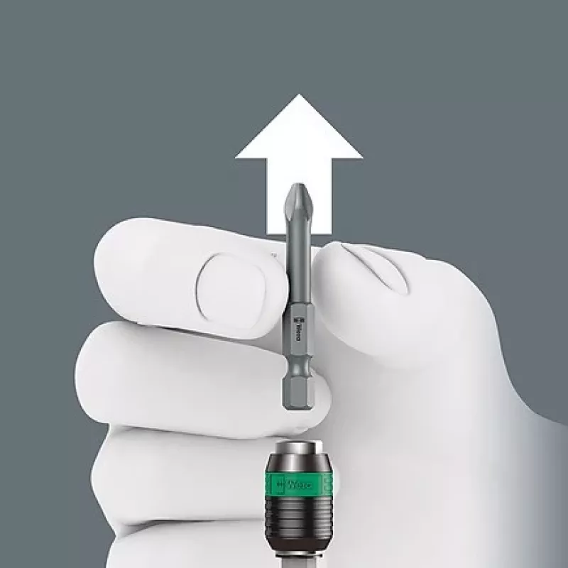 Wera 826 T Kraftform Turbo -bitinpidinruuvimeisseli Rapidaptorilla, 1/4 tuumaa