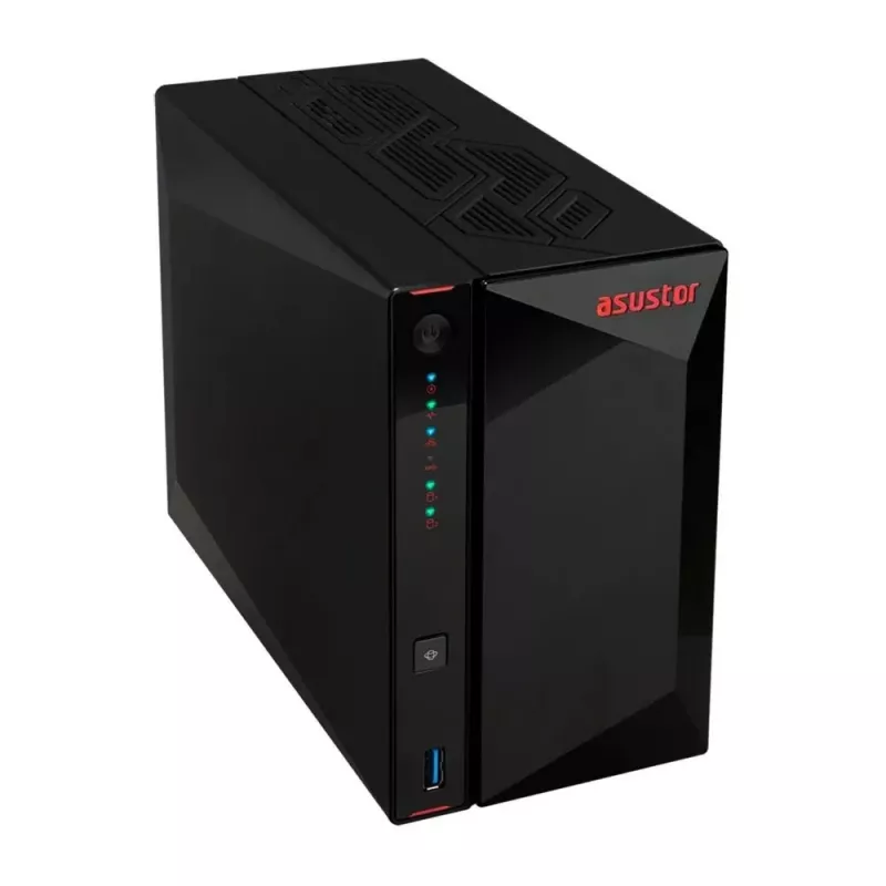 Asustor AS5402T NAS/tallennuspalvelin Intel® Celeron® N5105 4 GB DDR4 0 TB ADM musta