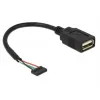 USB-kaapeli DeLOCK 84831 USB 2.0 0,15 m musta