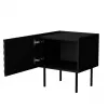 Yöpöytä Cama meble LUCCA, 2 kpl, 47x40x52 cm, musta, MDF/lastulevy