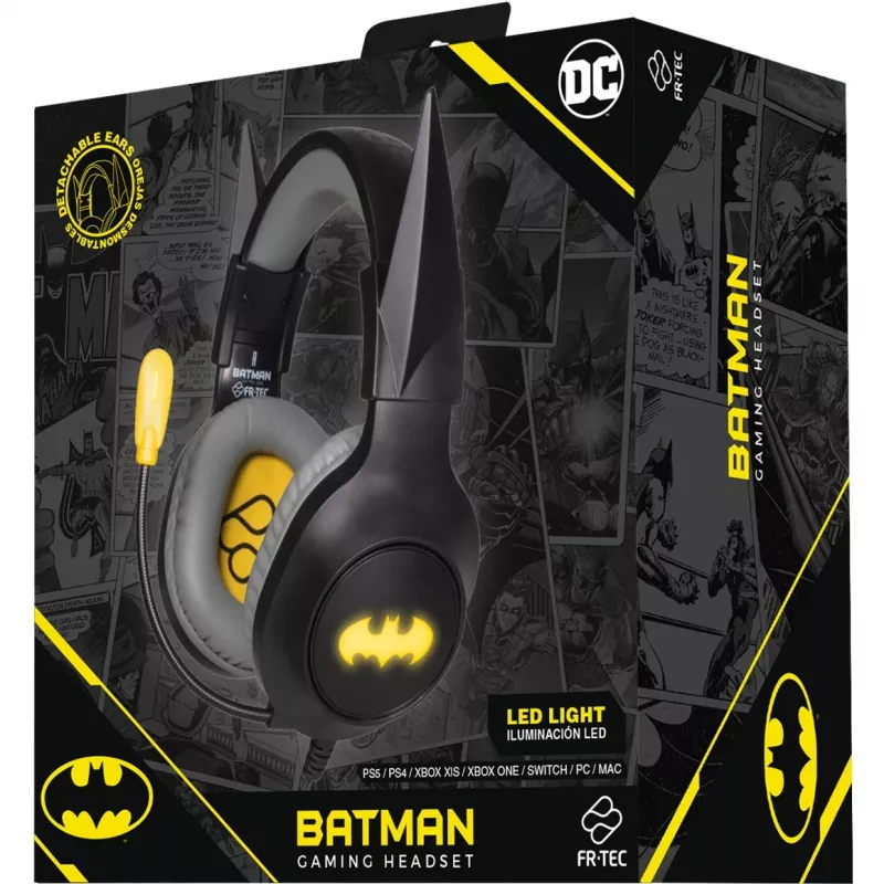 Headset FR-TEC pelikuulokkeet Batman irrotettavilla korvilla