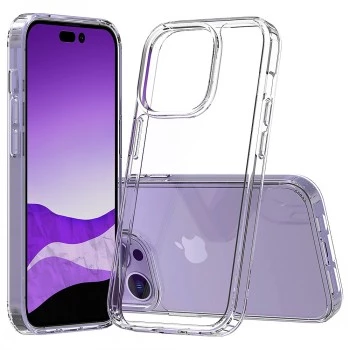 Screenor Bumper 25602 suojakuori iPhone 15 Plus -puhelimelle, läpinäkyvä