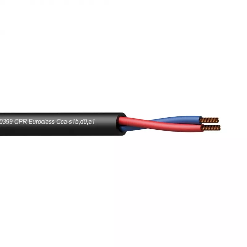 Audiokaapeli PROCAB CLS215-CCA/1 100m musta kupari AWG 16