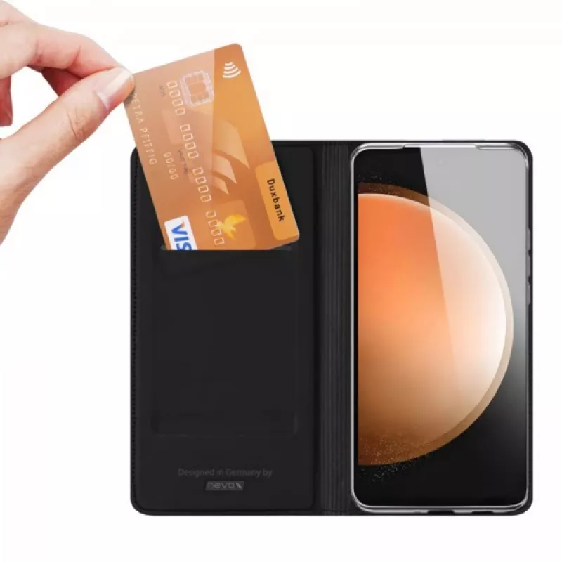 Nevox lompakkomallinen kotelo Samsung Galaxy S25 FE, musta (2575)