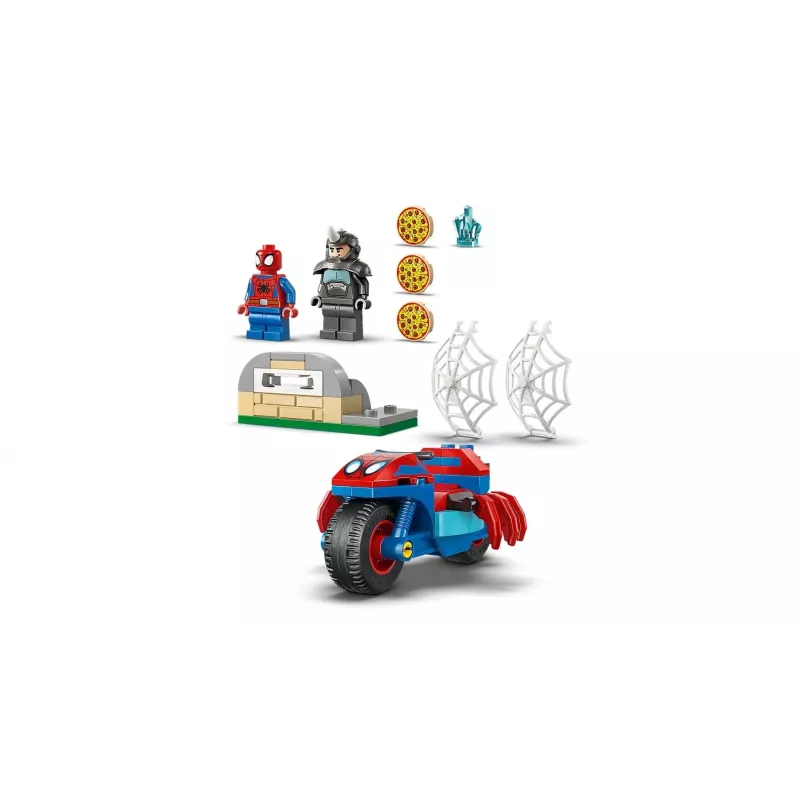 LEGO MARVEL 11206 Spidey moottoripyörällään Rhinoa vastaan