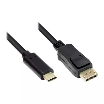 Good Connections adapterikaapeli USB-C - DP1.2 musta 3 m