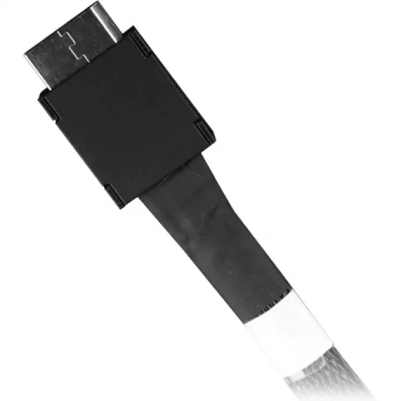 Icy Dock MB302L-B MCIO 8i (SFF-TA-1016) – 2x OCuLink 4i (SFF-8611) -kaapeli, PCIe 4.0, 0,5 m